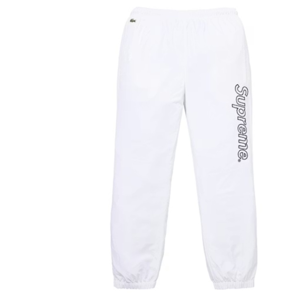 Supreme Lacoste Track Pant White Season 2017